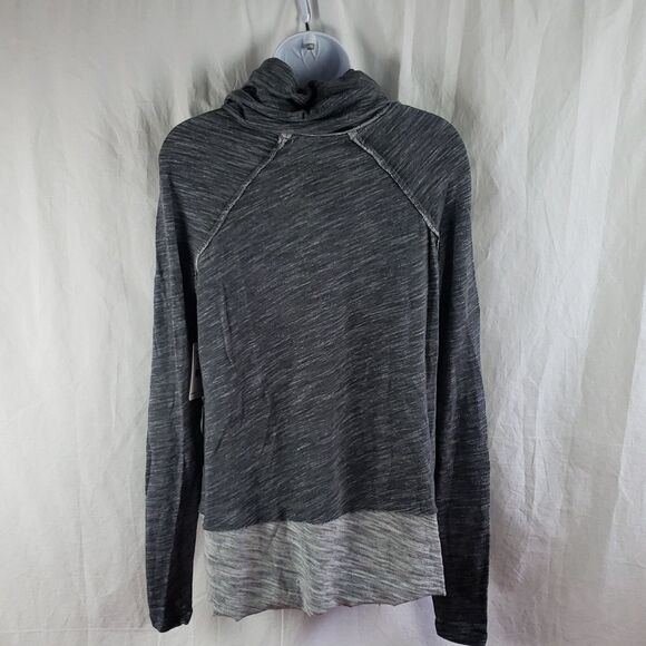 Free People Women's Charcoal Grey Cocoon Cowl Pullover Sweater - Picture 8 of 12